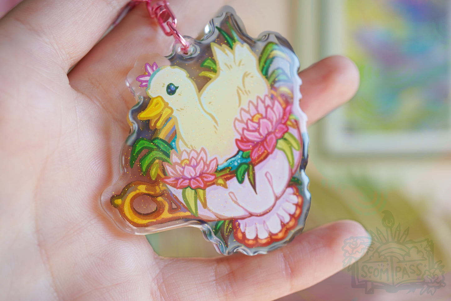 Duck In A Cup - Acrylic Charm