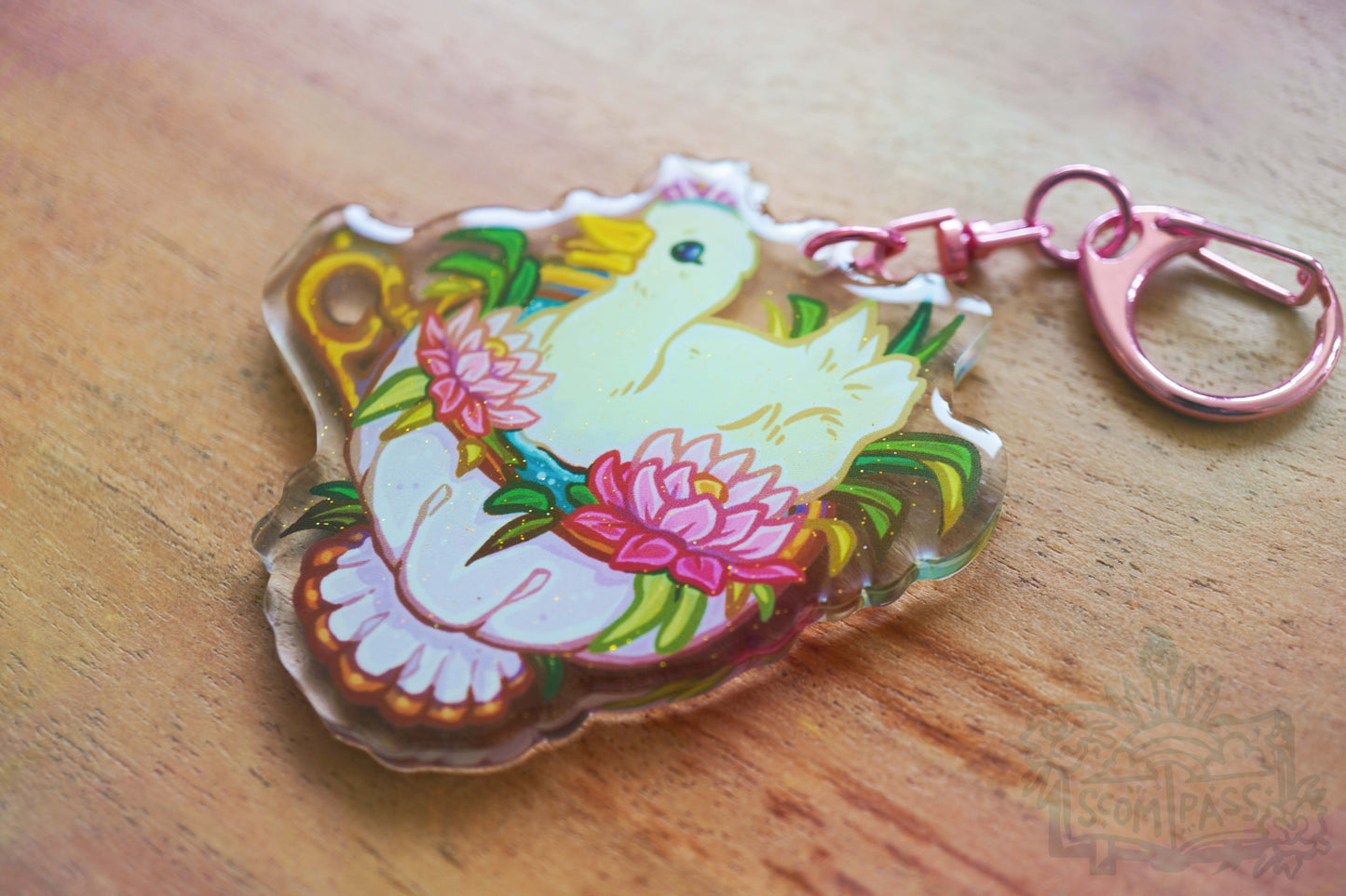 Duck In A Cup - Acrylic Charm