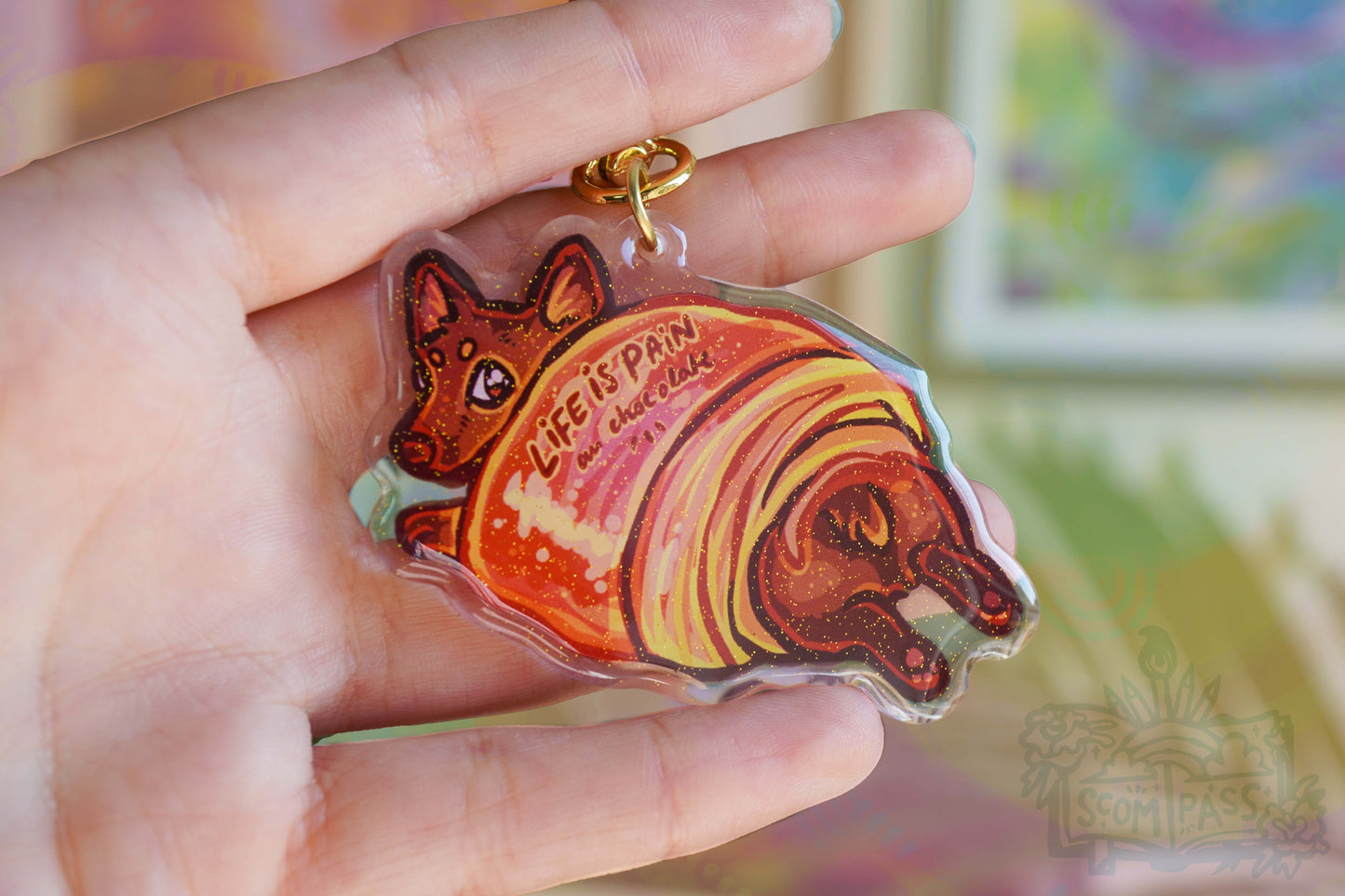 Pain Au Chocolate - Acrylic Charm