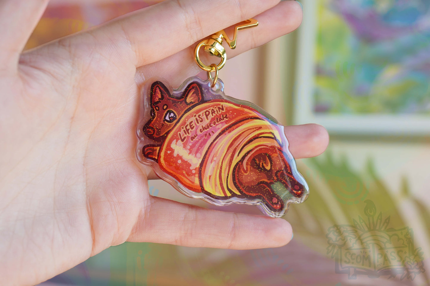 Pain Au Chocolate - Acrylic Charm