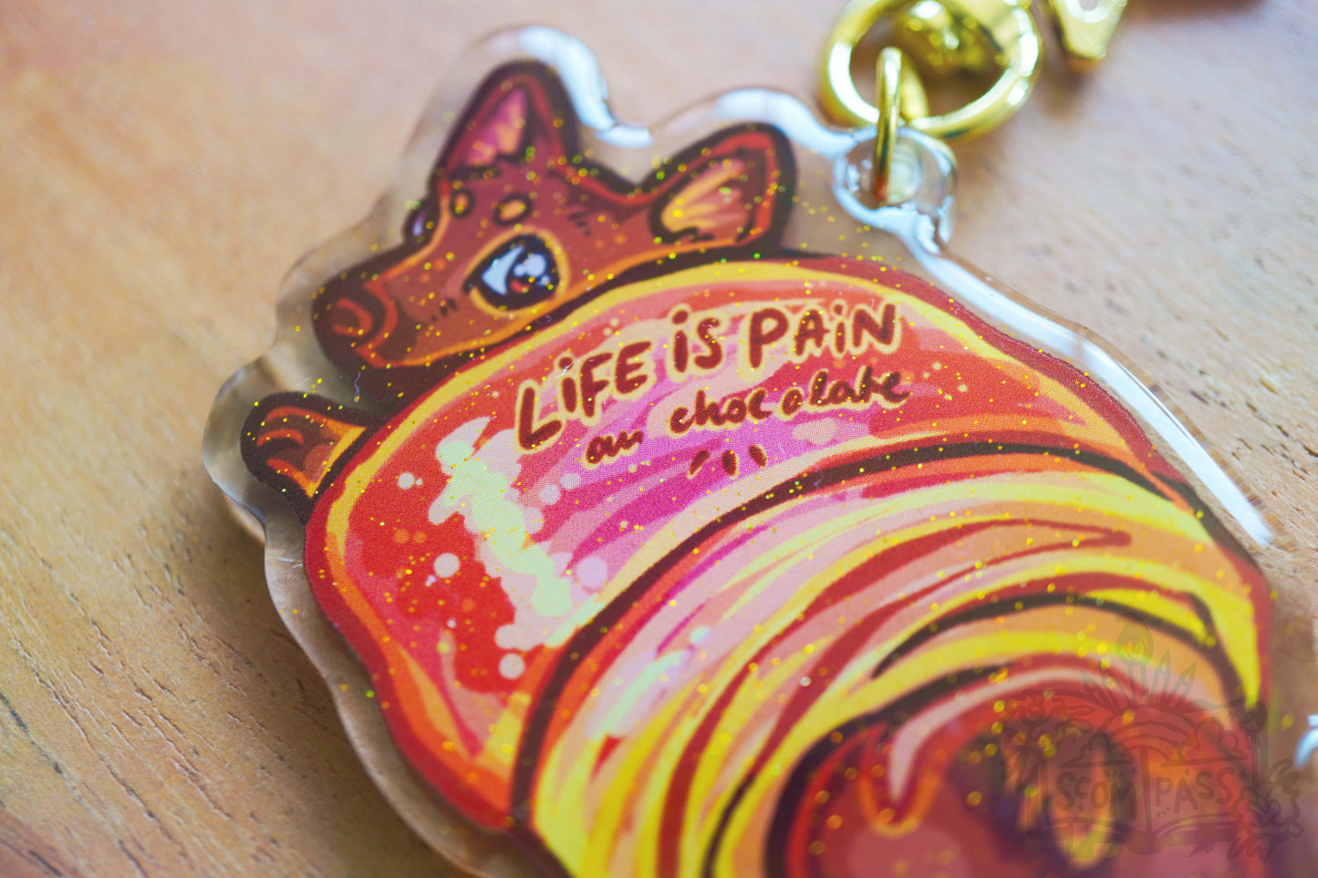 Pain Au Chocolate - Acrylic Charm