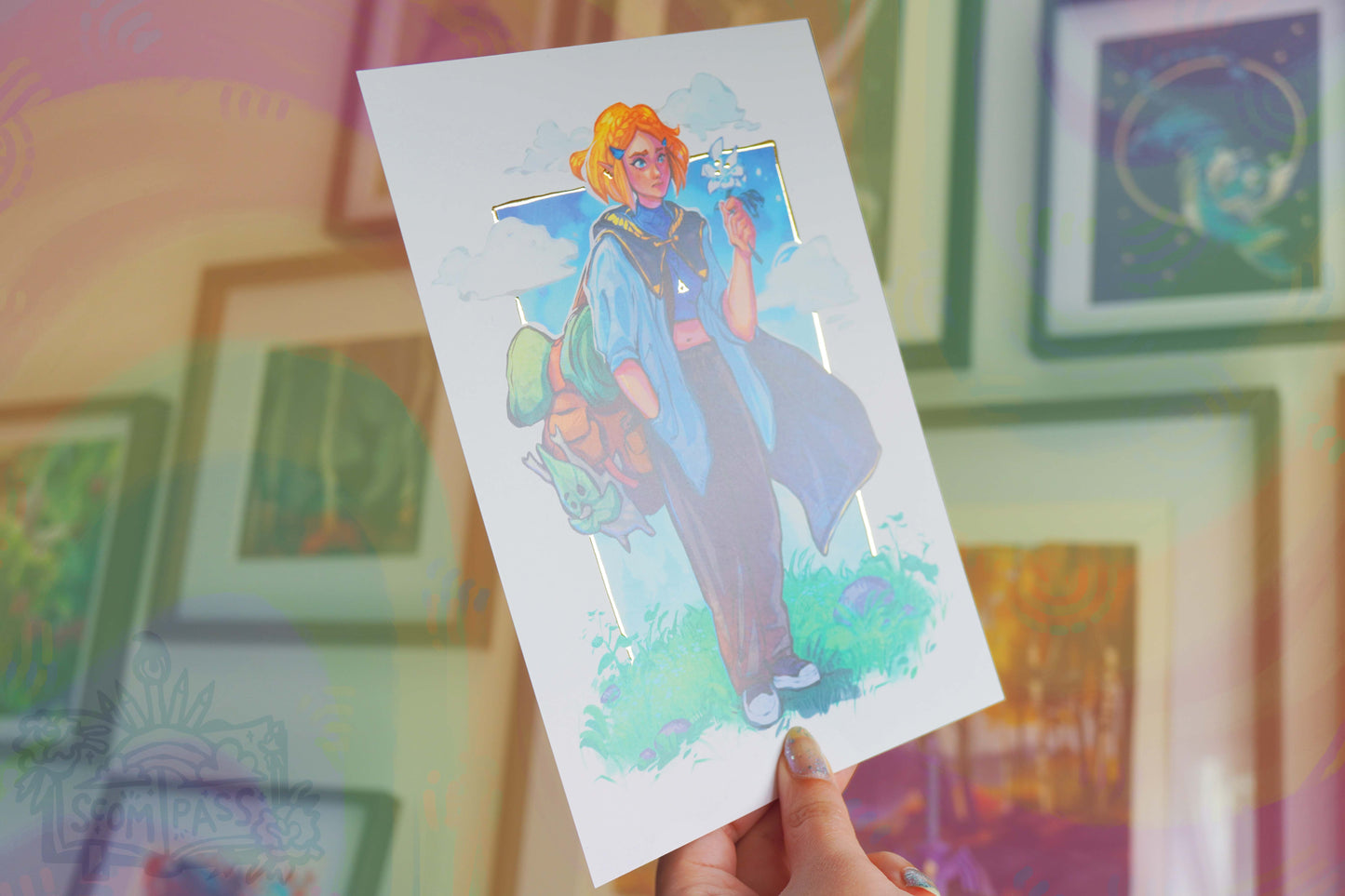Princess - Gold Foil Print