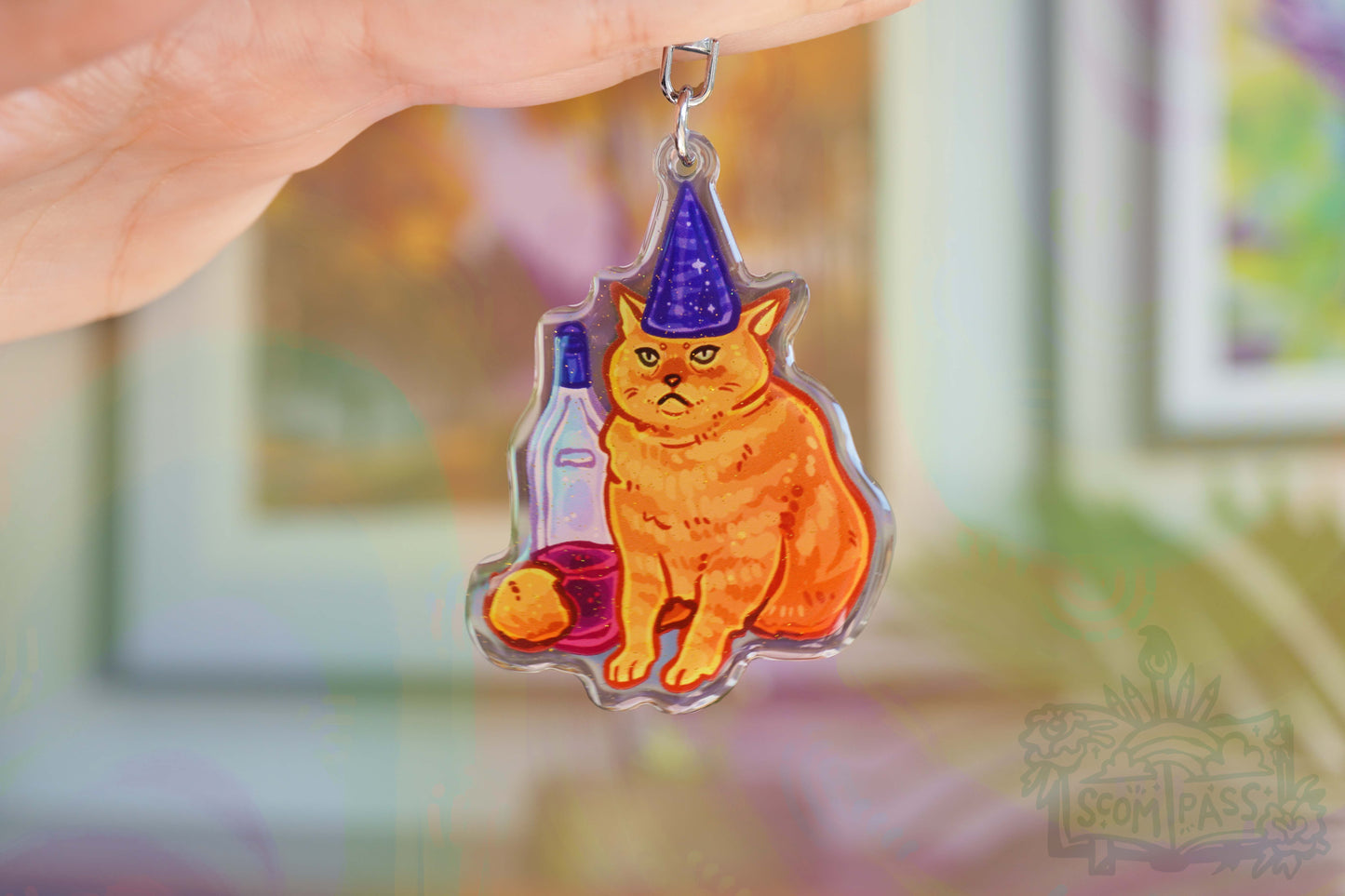 Party Cat - Acrylic Charm