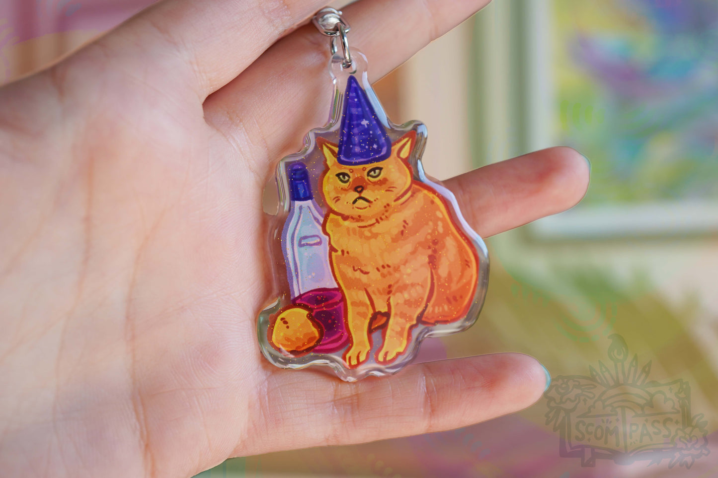 Party Cat - Acrylic Charm