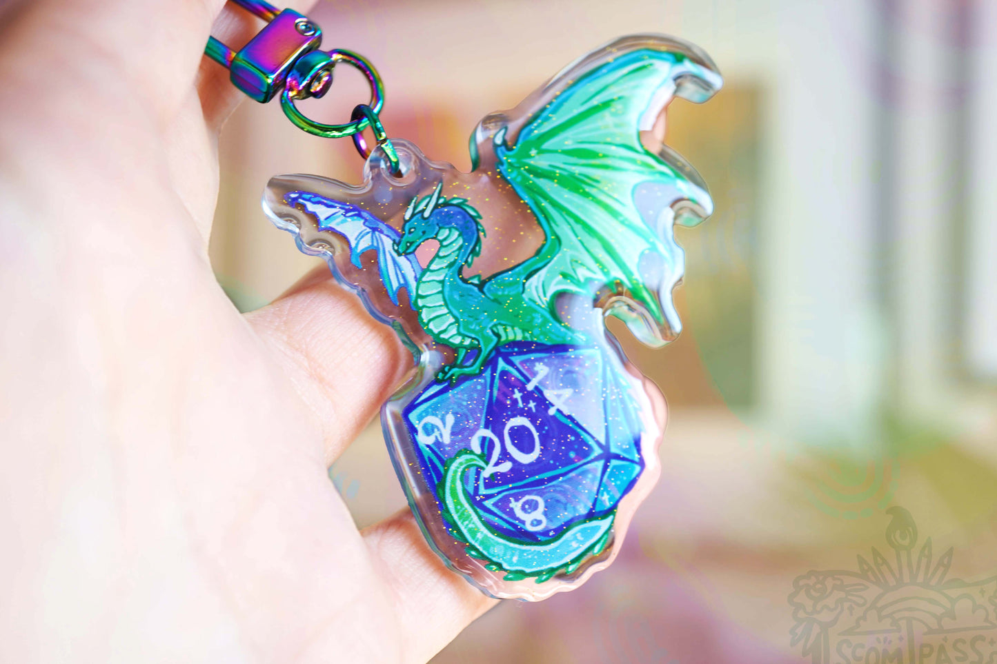 Dice Dragon - Acrylic Charm