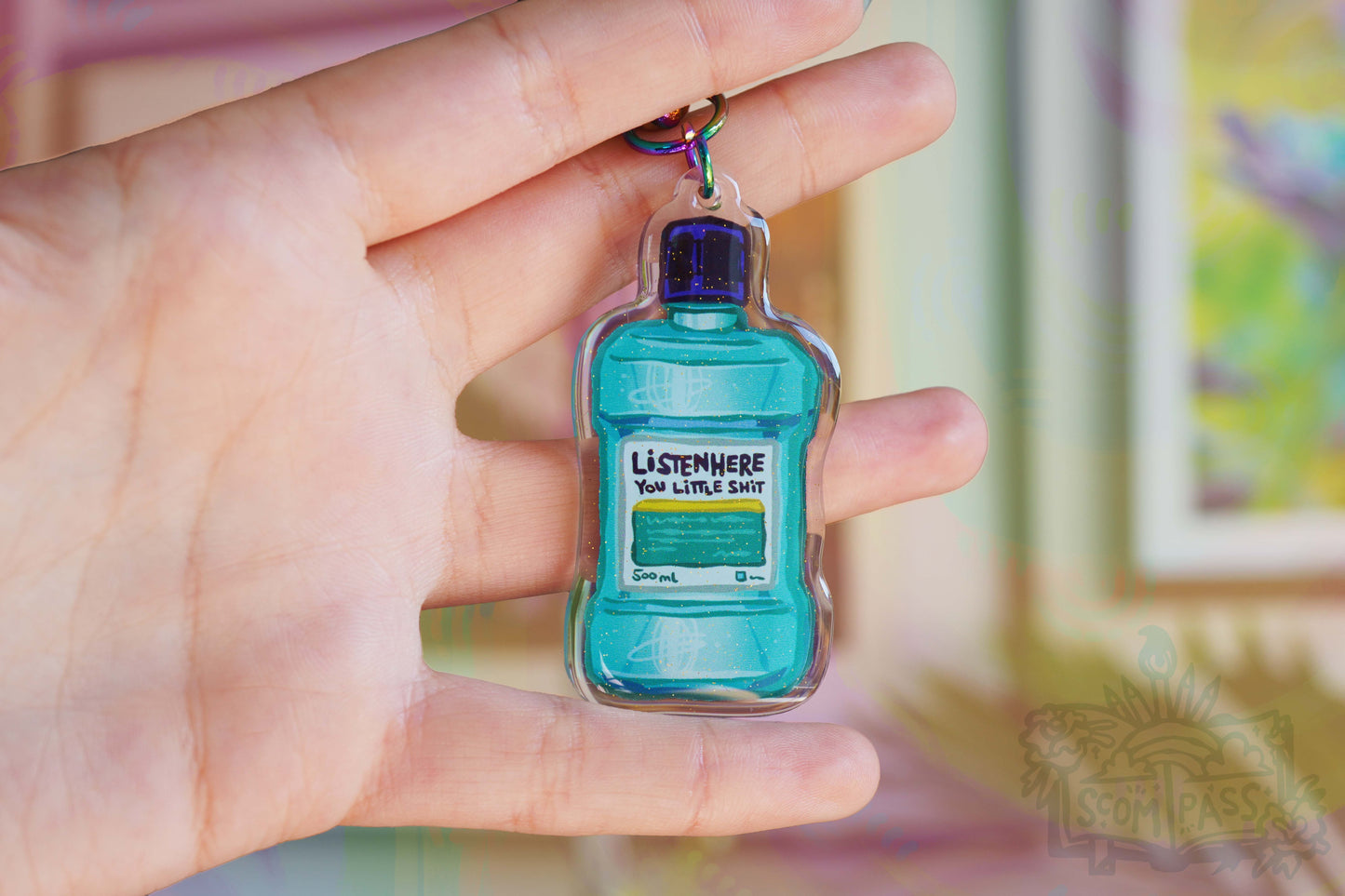 Listenhere - Acrylic Charm