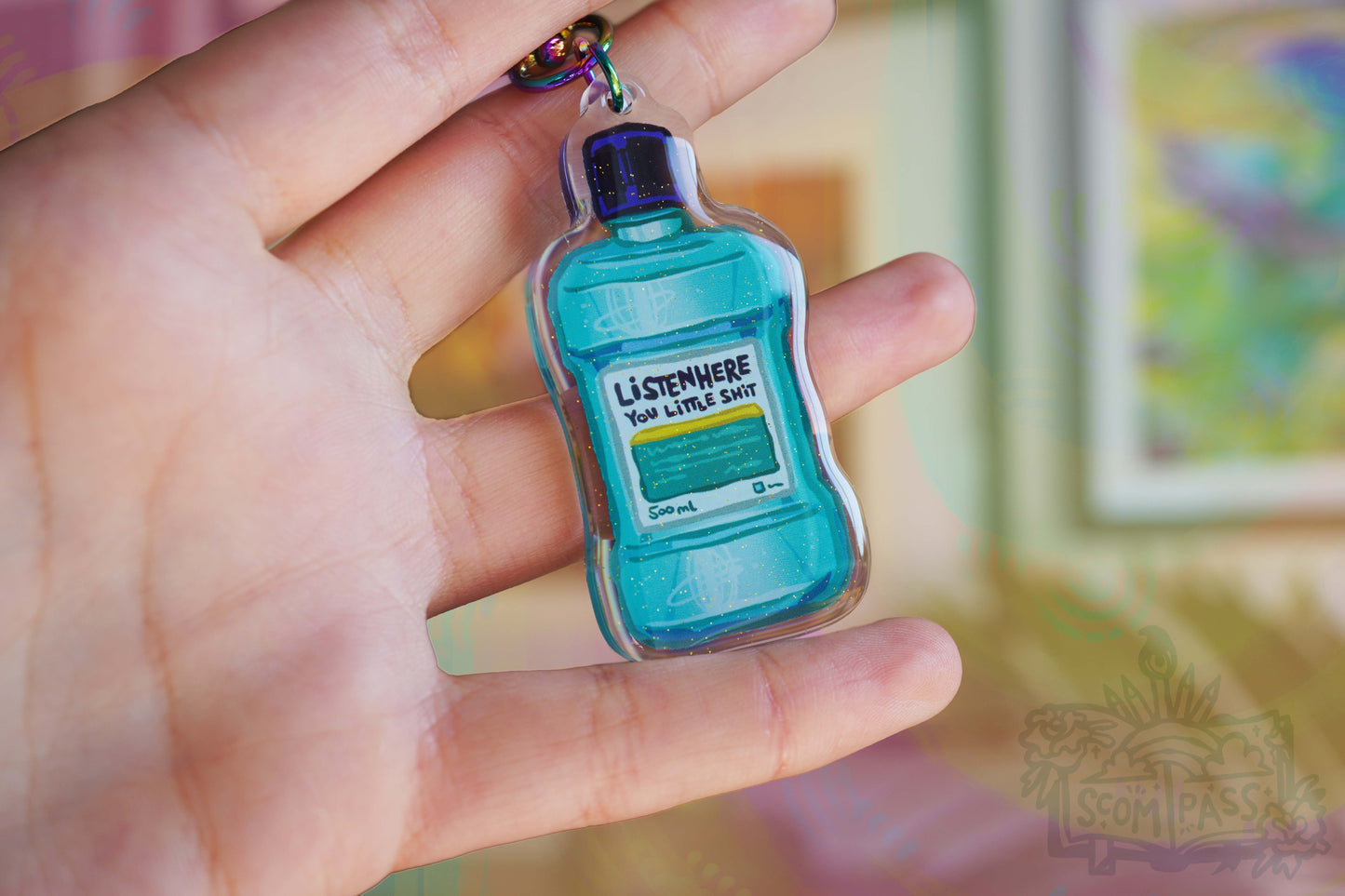Listenhere - Acrylic Charm