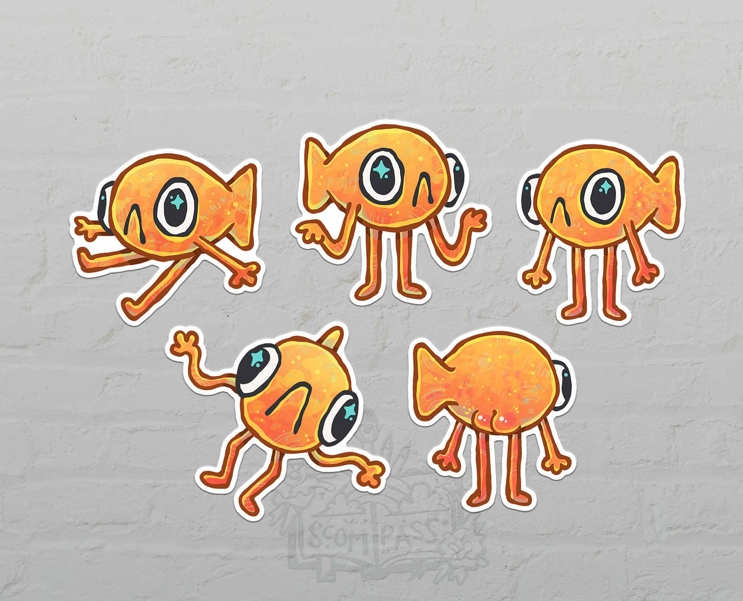 Le Poisson Steve - Stickerset