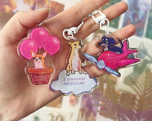 Dogs of Wisdom - Acrylic Charm Set