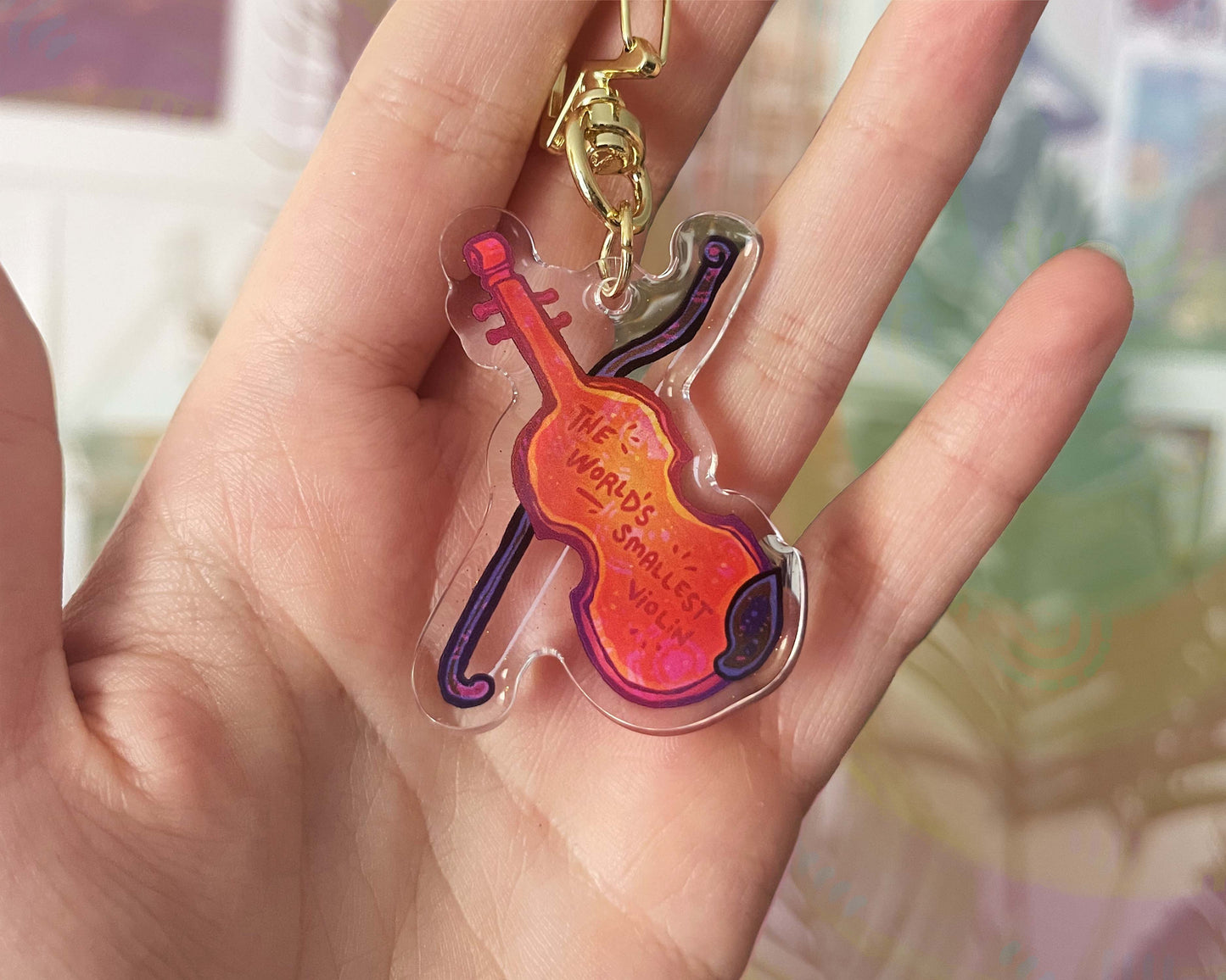 World's Smallest Violin - Acrylic Charm
