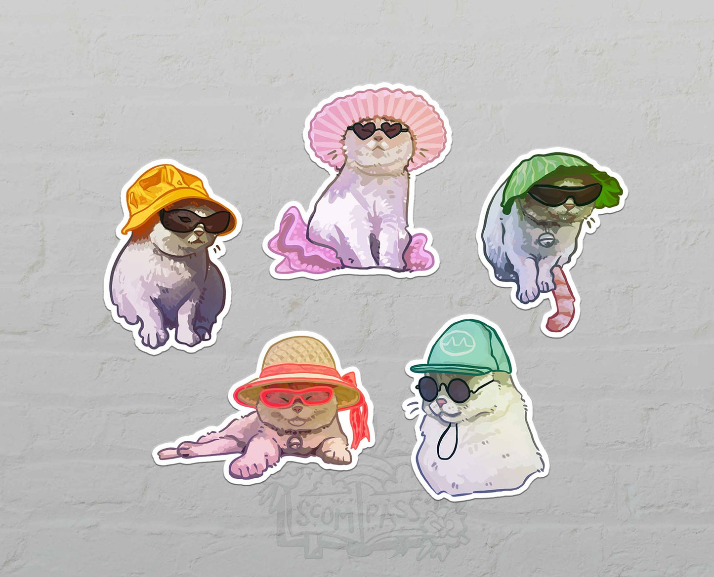 Cats with Hats - Stickerset