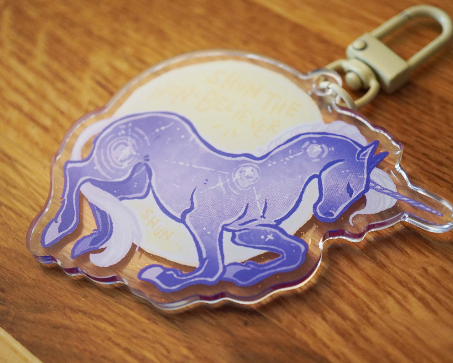Shun the Non-believer Unicorn - Acrylic Charm