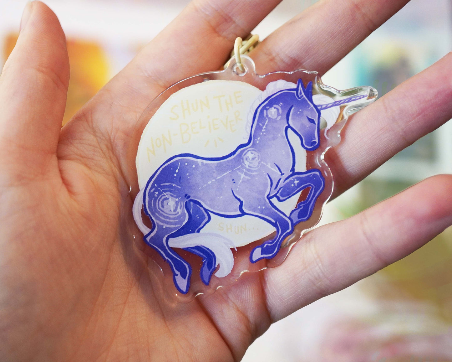 Shun the Non-believer Unicorn - Acrylic Charm