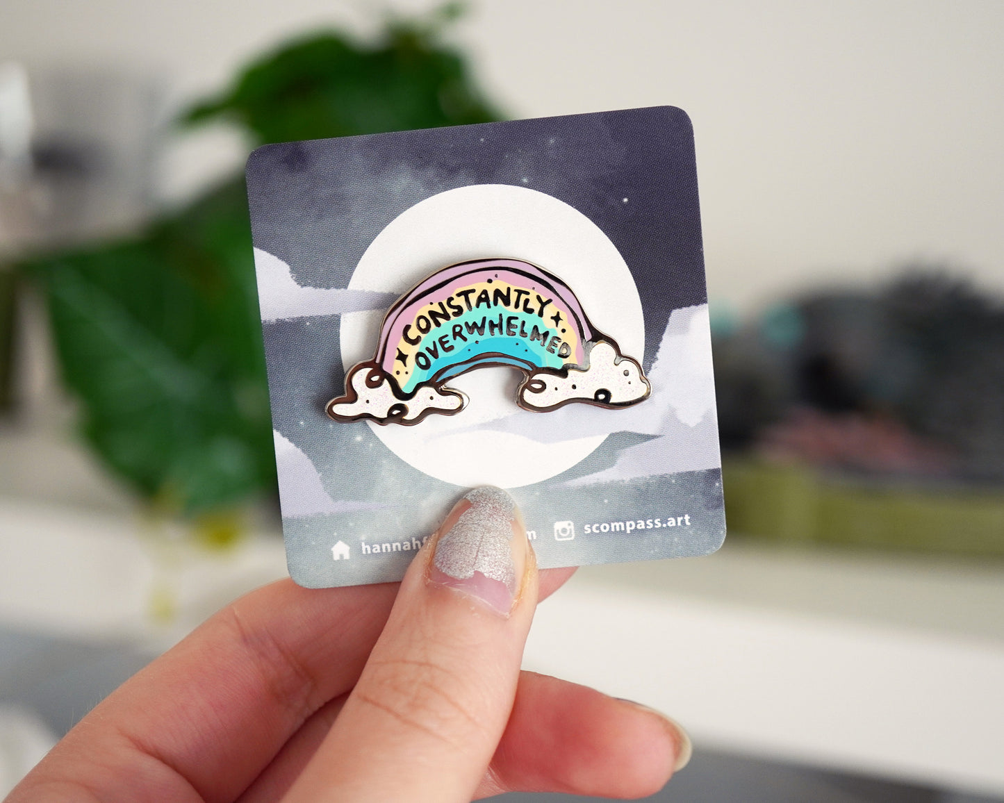 Constantly Overwhelmed - Enamel Pin