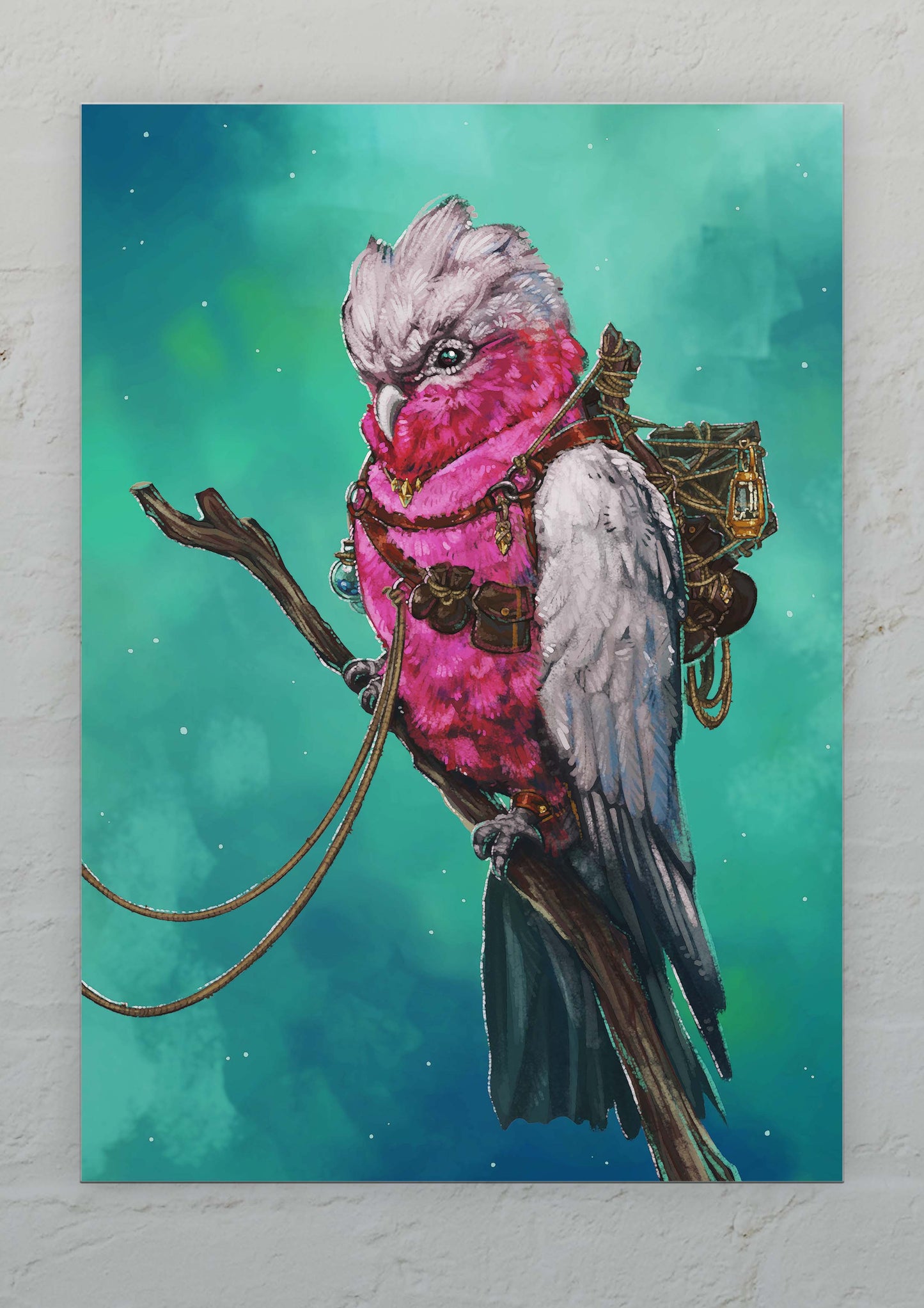 Adventure Bird Galah - Postcard A6