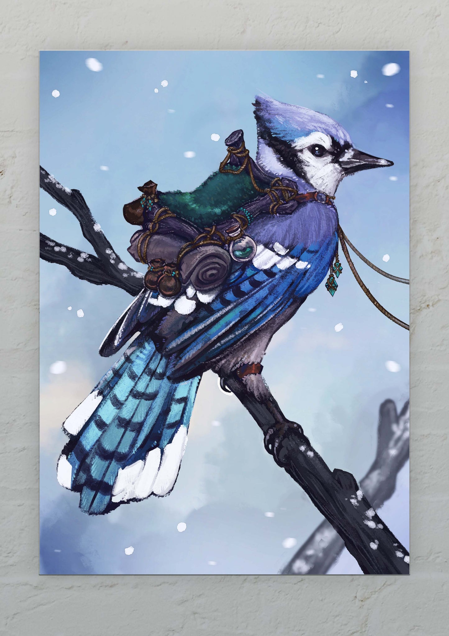 Adventure Bird Bluejay - Postcard A6