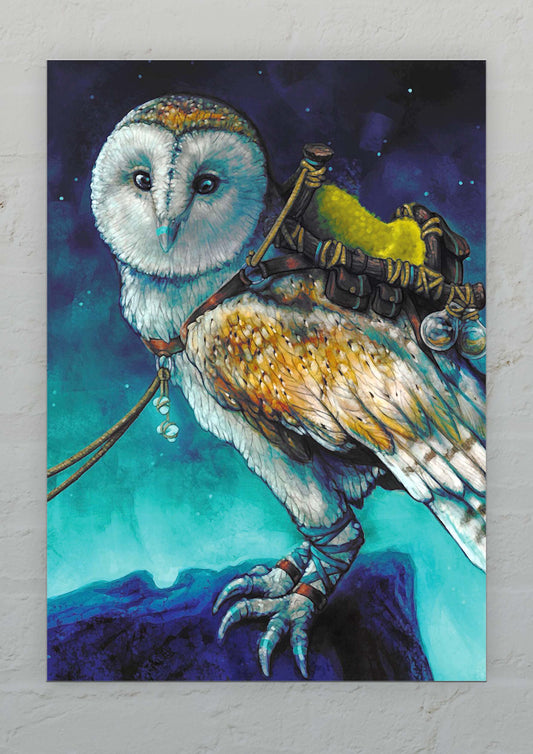Adventure Bird Owl - Postcard A6