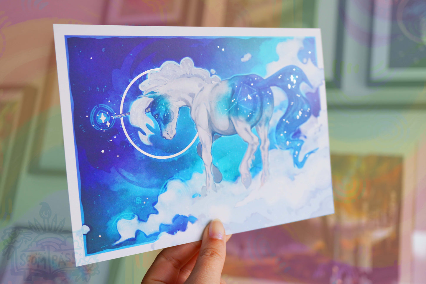 Galaxy Horse - Silver Foil Print