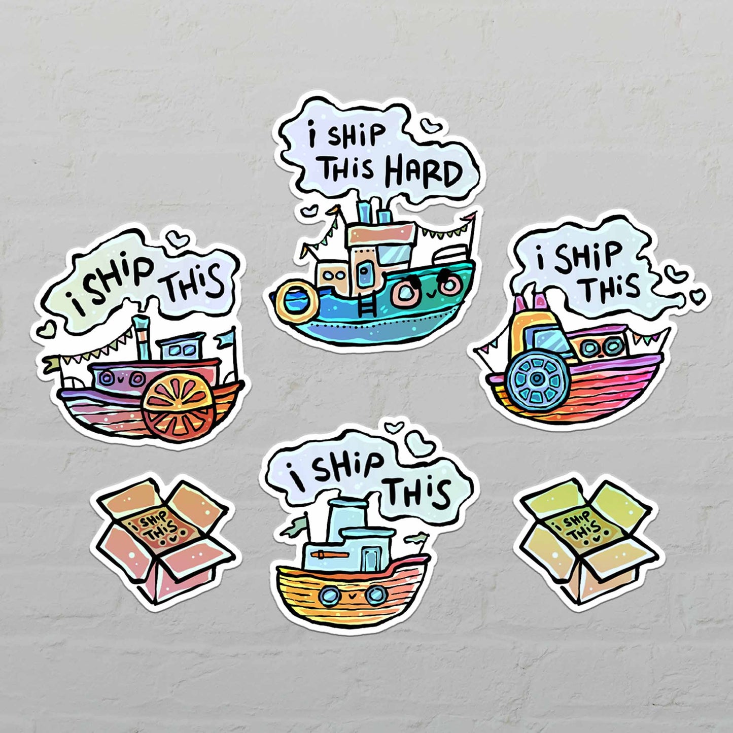 Shipping Ships - Stickerset