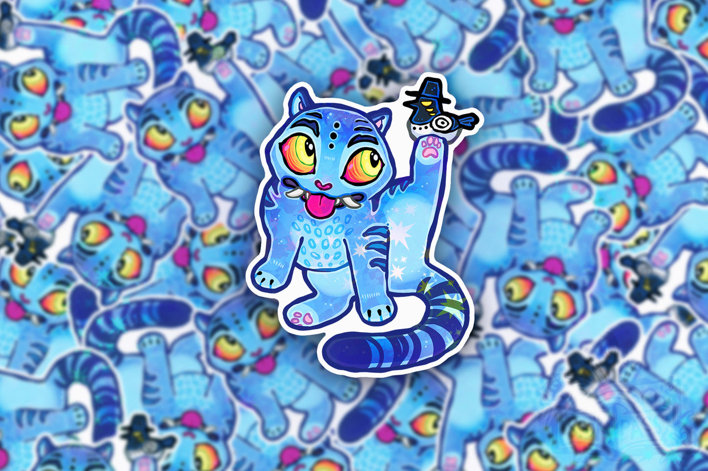 Demon Pet - Big Glitter Sticker