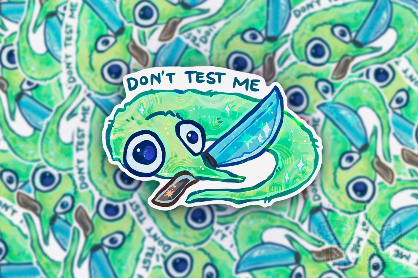 Don't Test Me - Big Glitter Sticker