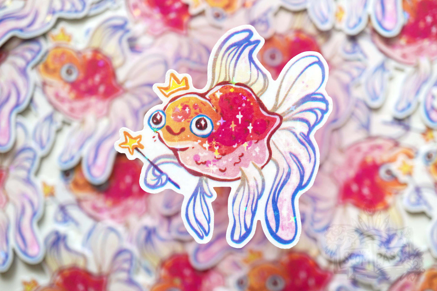 Fairy Fish - Big Glitter Sticker