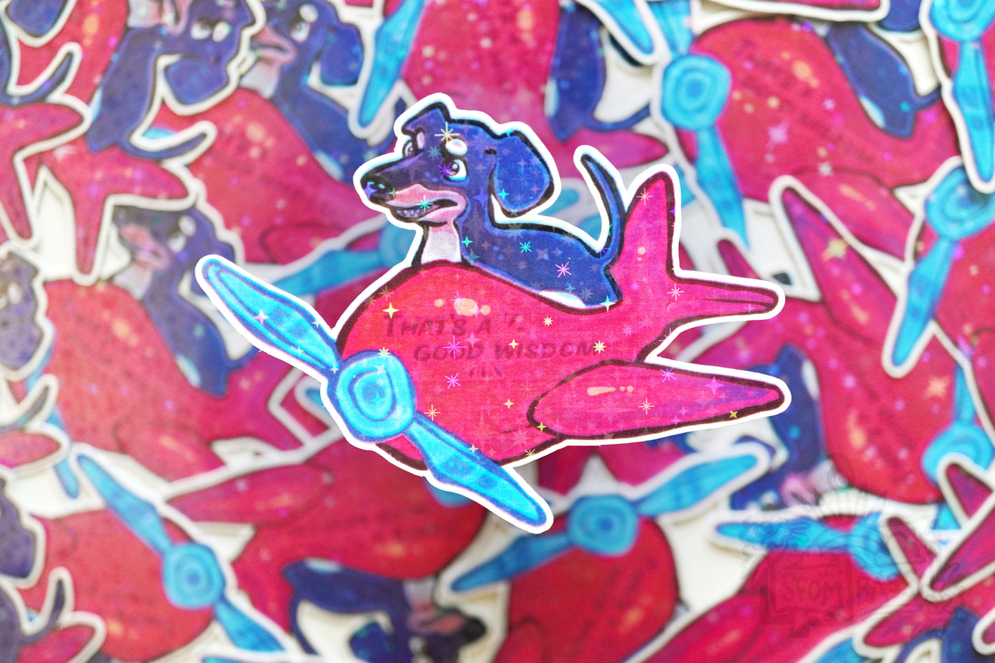 Good Boy - Big Glitter Sticker