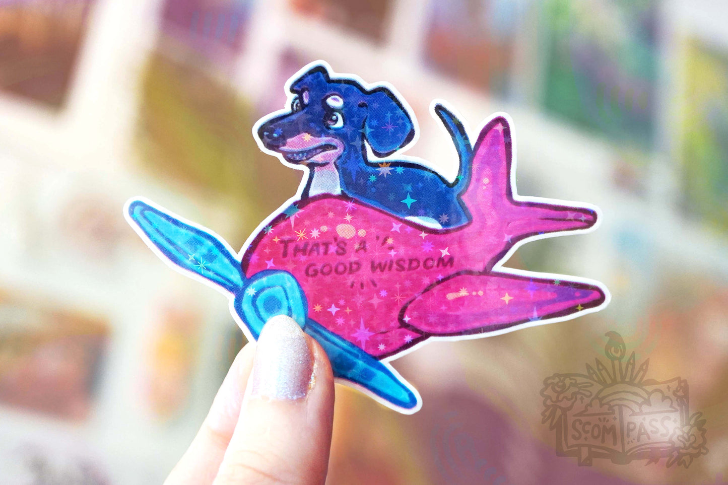 Good Boy - Big Glitter Sticker
