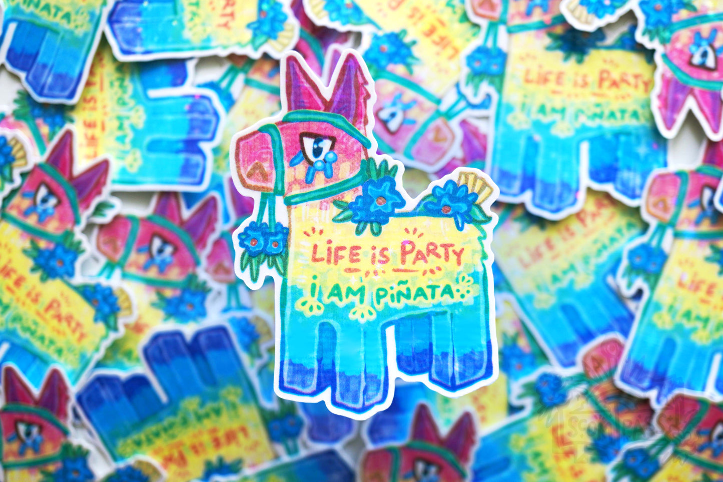 Piñata - Big Glitter Sticker