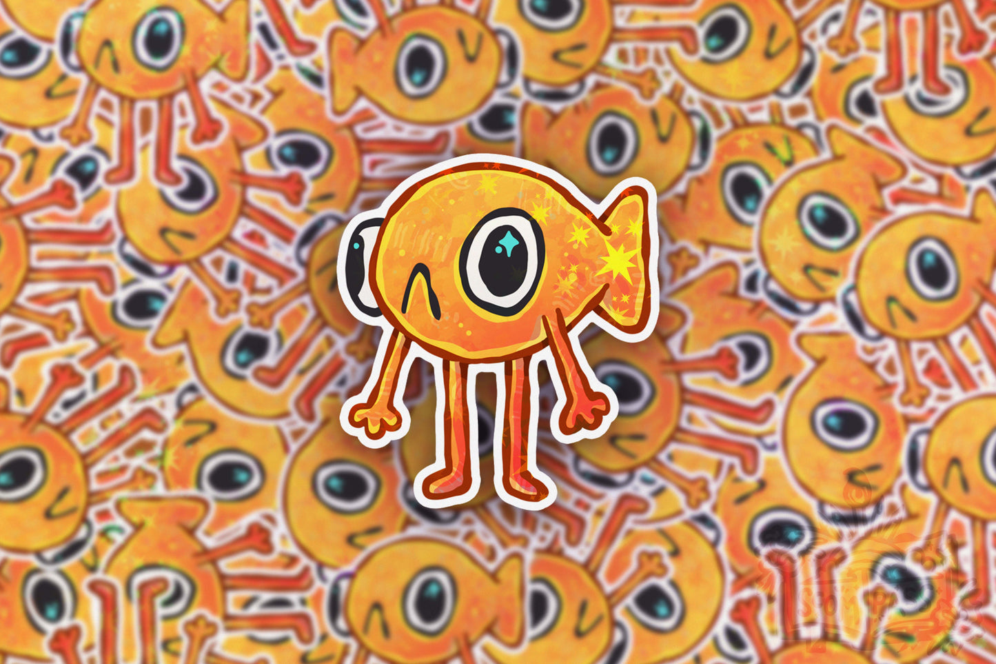Steve - Big Glitter Sticker