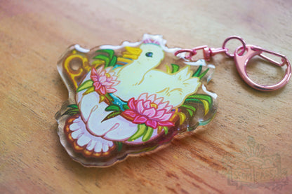 Duck In A Cup - Acrylic Charm