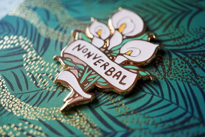 Nonverbal (Flower) - Enamel Pin