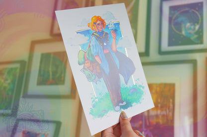 Princess - Gold Foil Print