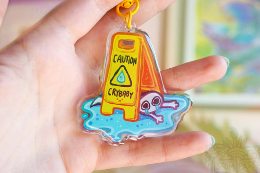 Caution Crybaby - Acrylic Charm