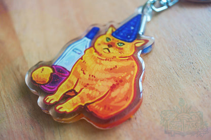 Party Cat - Acrylic Charm