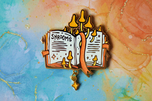Shrooms (Magical Books) - Enamel Pin