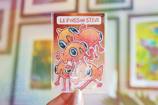 Le Poisson Steve - Stickerset
