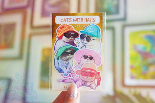 Cats with Hats - Stickerset