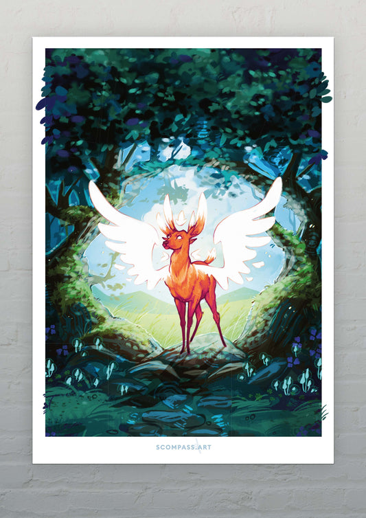 Portal Deer - Art Print