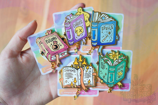 Magical Books - Enamel Pin Set