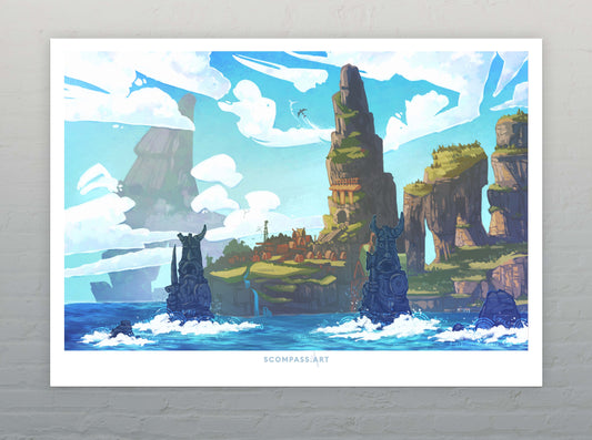 Dragon Island - Art Print