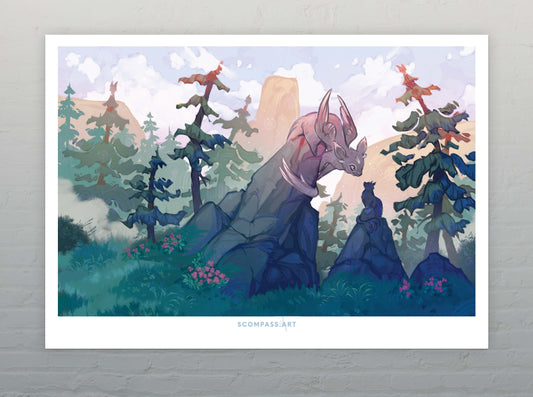Mountain Cat - Art Print
