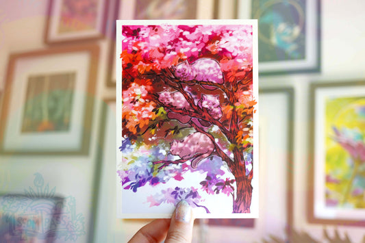 Cat Tree - Postcard A6