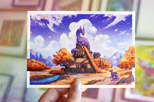 Drake's Home - Postcard A6