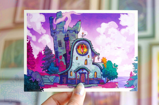 House with Owls - Postcard A6