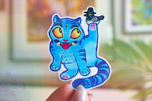 Demon Pet - Big Glitter Sticker