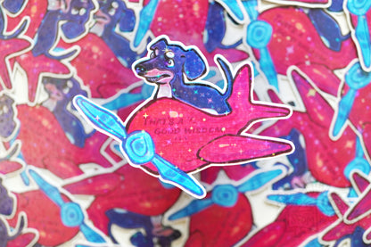 Good Boy - Big Glitter Sticker