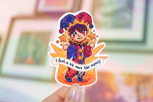 I Feel Like Myself - Big Glitter Sticker