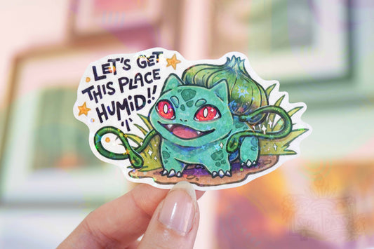 Humid - Big Glitter Sticker