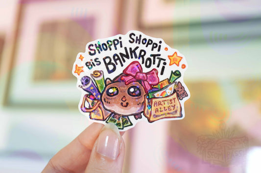 Shoppi - Big Glitter Sticker